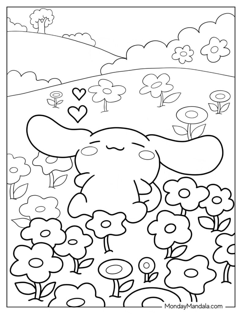 78 Cute Cinnamoroll Coloring Pages Printable 33