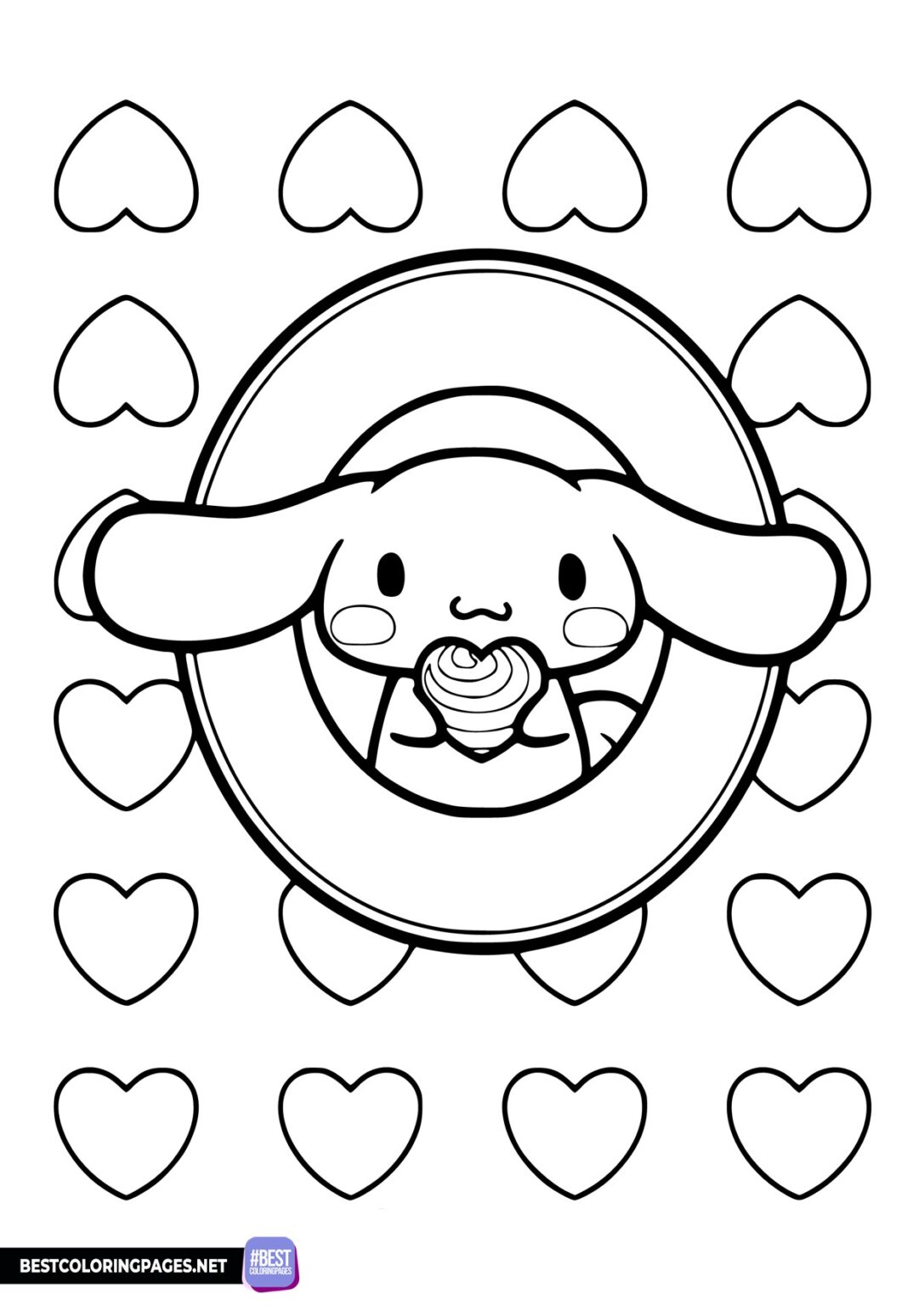 78 Cute Cinnamoroll Coloring Pages Printable 34