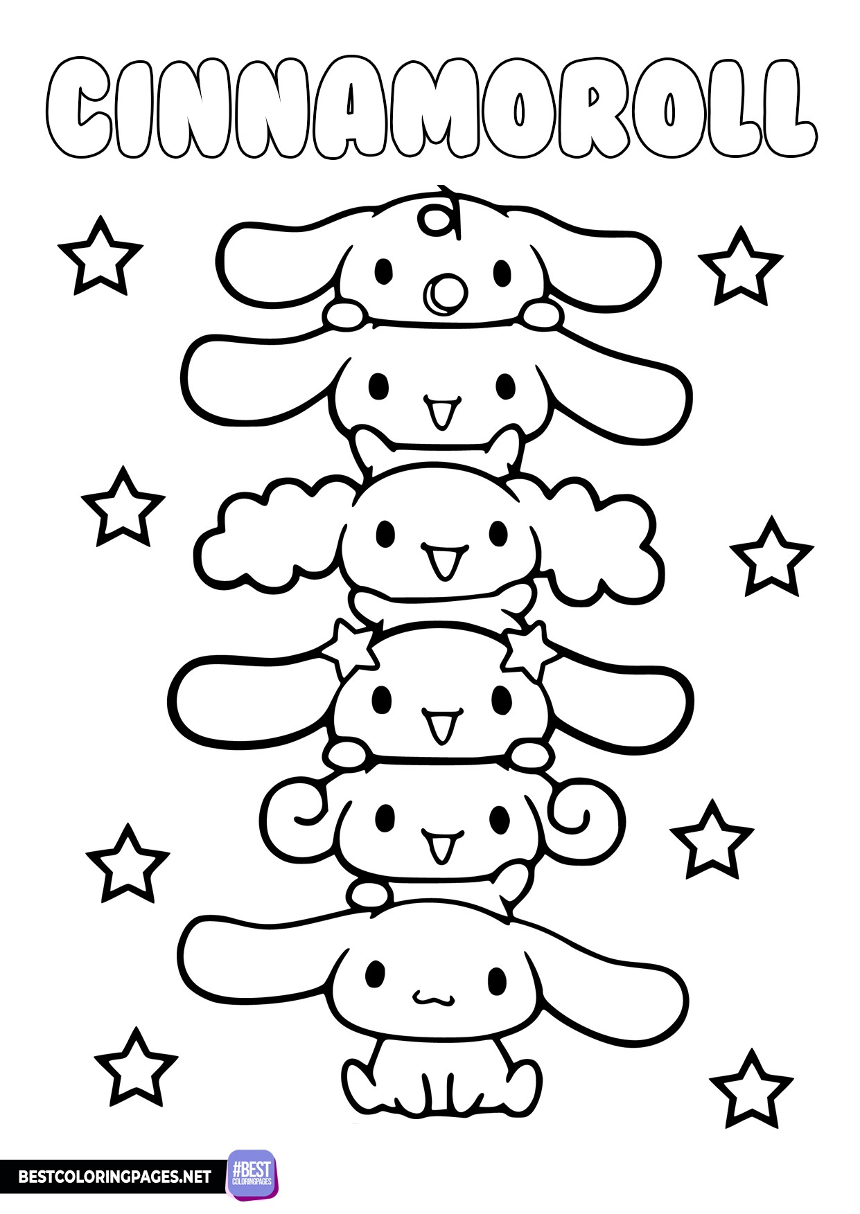 78 Cute Cinnamoroll Coloring Pages Printable 4