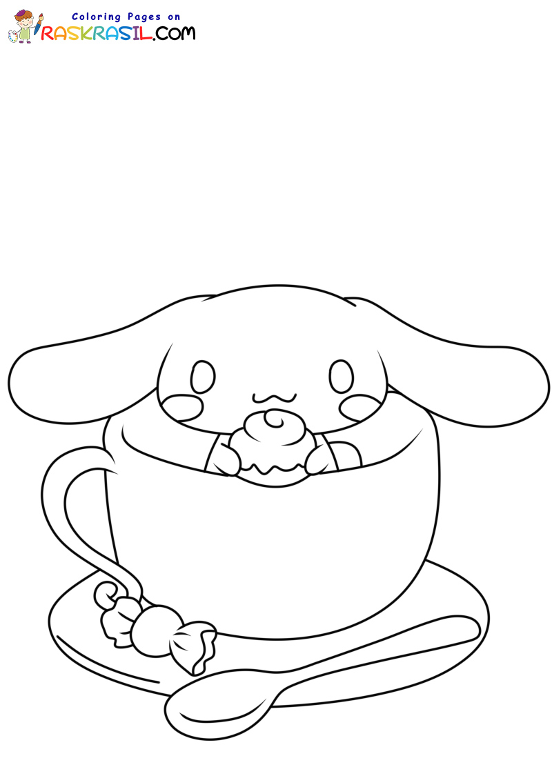 78 Cute Cinnamoroll Coloring Pages Printable 40