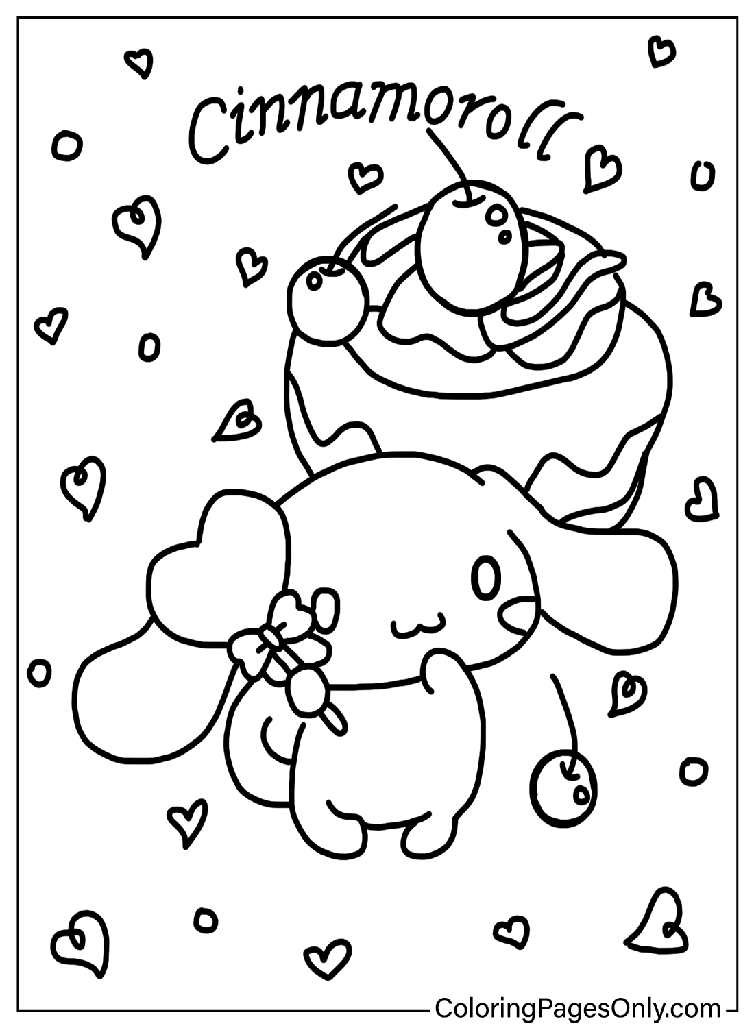 78 Cute Cinnamoroll Coloring Pages Printable 42