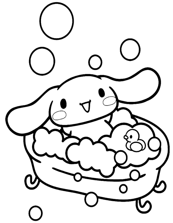 78 Cute Cinnamoroll Coloring Pages Printable 5