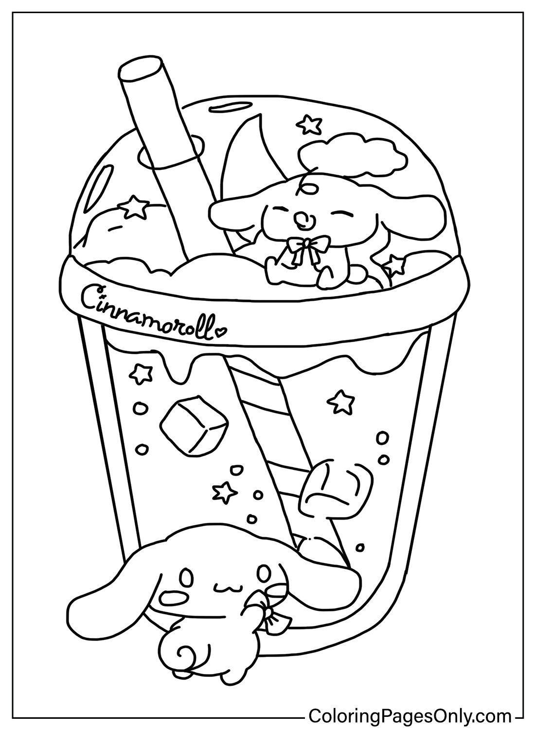 78 Cute Cinnamoroll Coloring Pages Printable 51