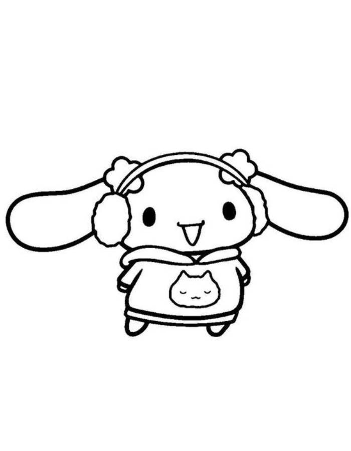 78 Cute Cinnamoroll Coloring Pages Printable 6