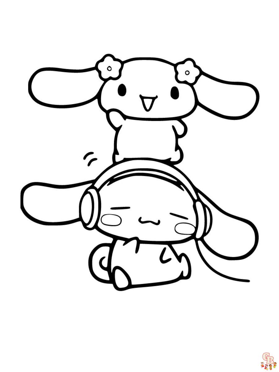 78 Cute Cinnamoroll Coloring Pages Printable 66