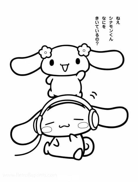 78 Cute Cinnamoroll Coloring Pages Printable 69