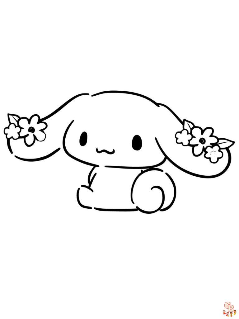 78 Cute Cinnamoroll Coloring Pages Printable 74