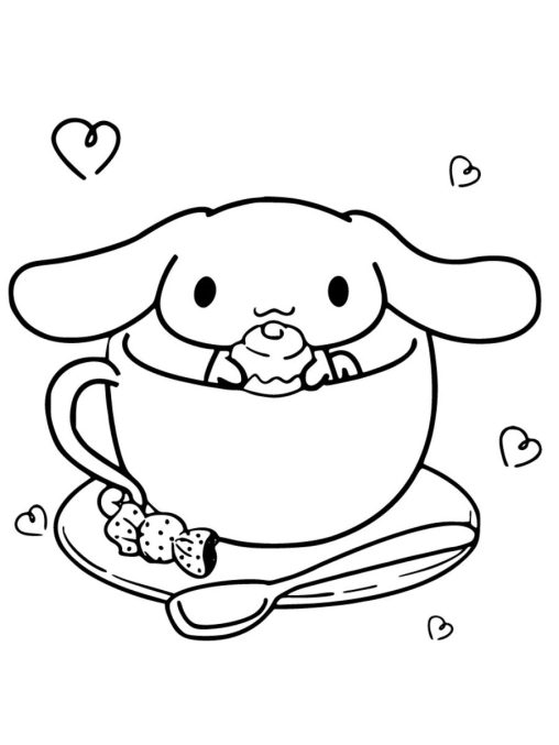 78 Cute Cinnamoroll Coloring Pages Printable 78