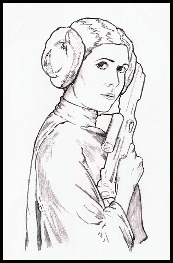 82 Princess Leia Coloring Pages Printable 1