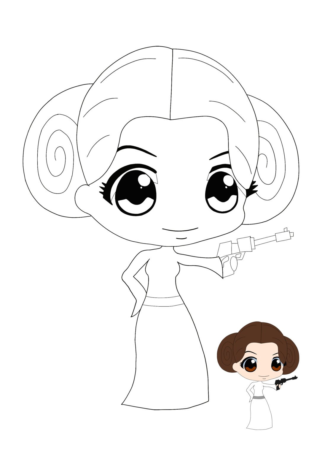 princess leia coloring pages printable jpg