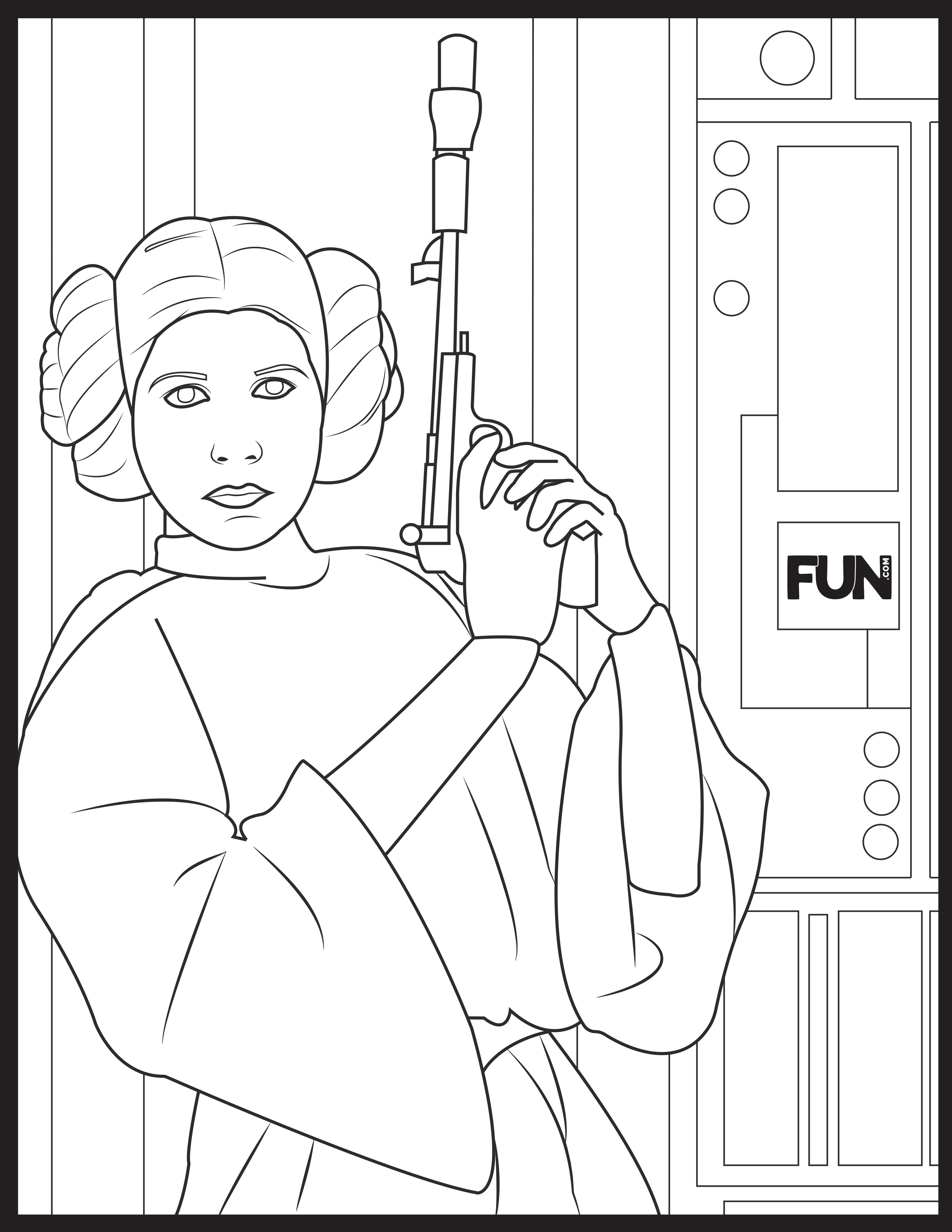 82 Princess Leia Coloring Pages Printable 21