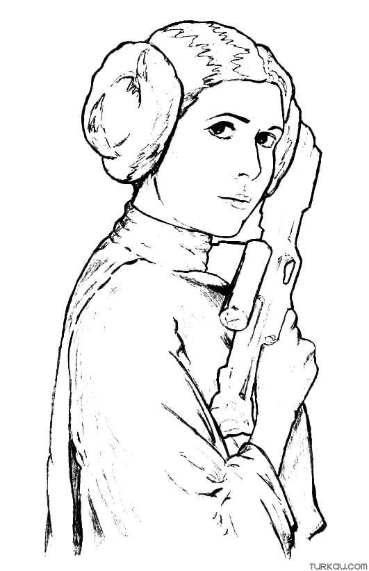 82 Princess Leia Coloring Pages Printable 22