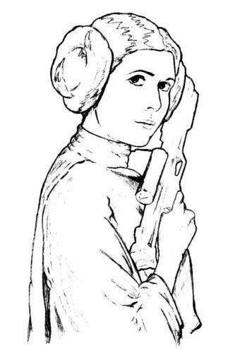 82 Princess Leia Coloring Pages Printable 25