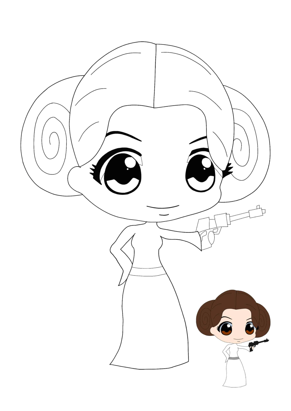 82 Princess Leia Coloring Pages Printable 28