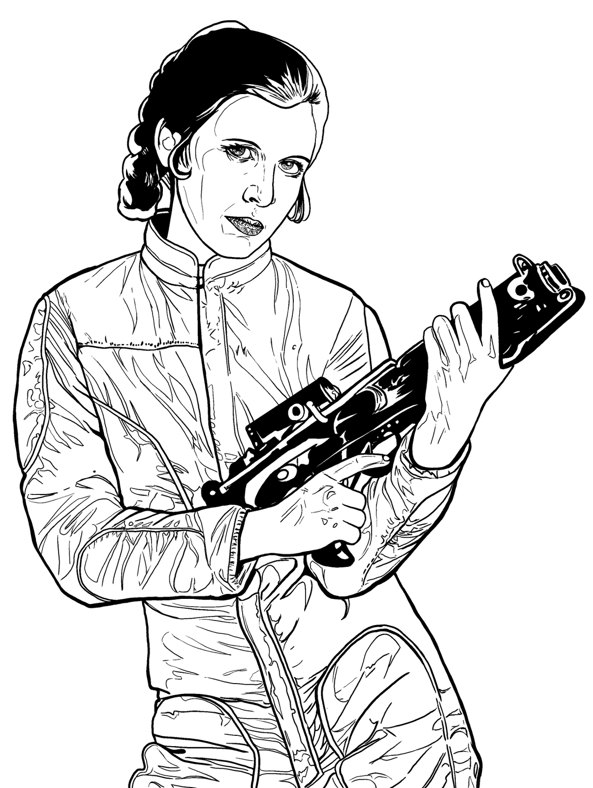 82 Princess Leia Coloring Pages Printable 30