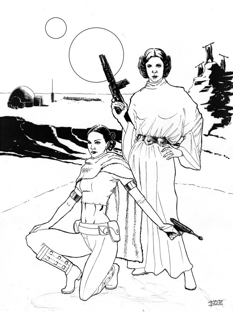 82 Princess Leia Coloring Pages Printable 31