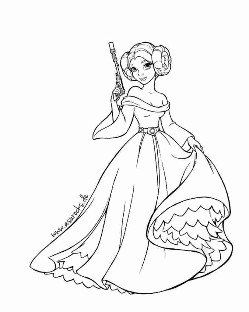 82 Princess Leia Coloring Pages Printable 32