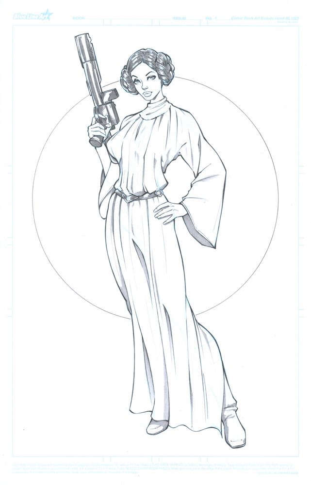 82 Princess Leia Coloring Pages Printable 34