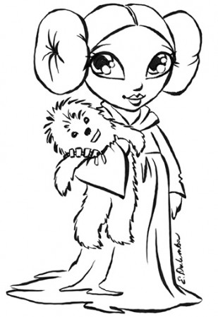 82 Princess Leia Coloring Pages Printable 37