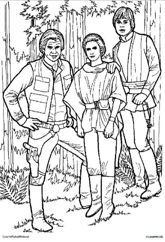 82 Princess Leia Coloring Pages Printable 38