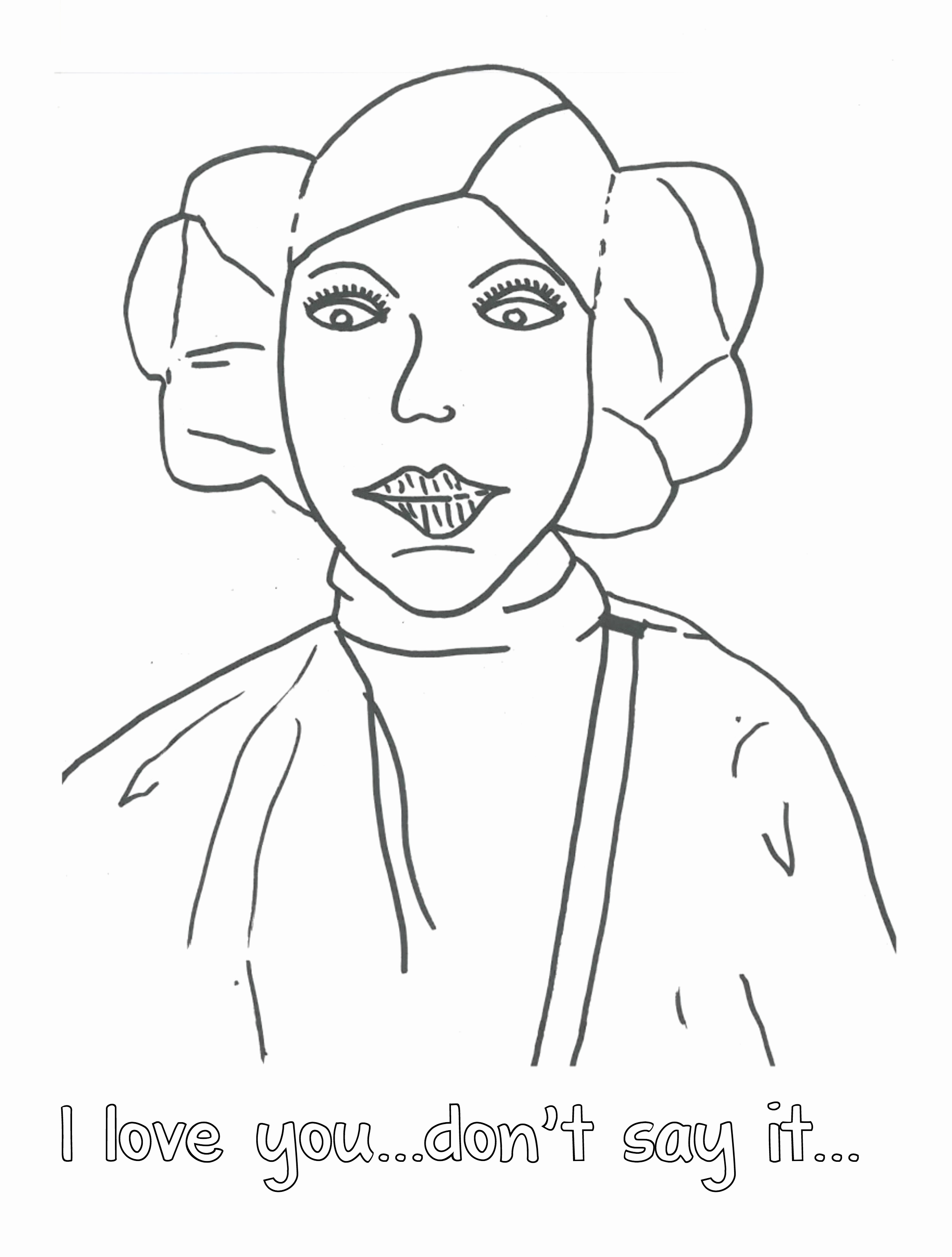 82 Princess Leia Coloring Pages Printable 4