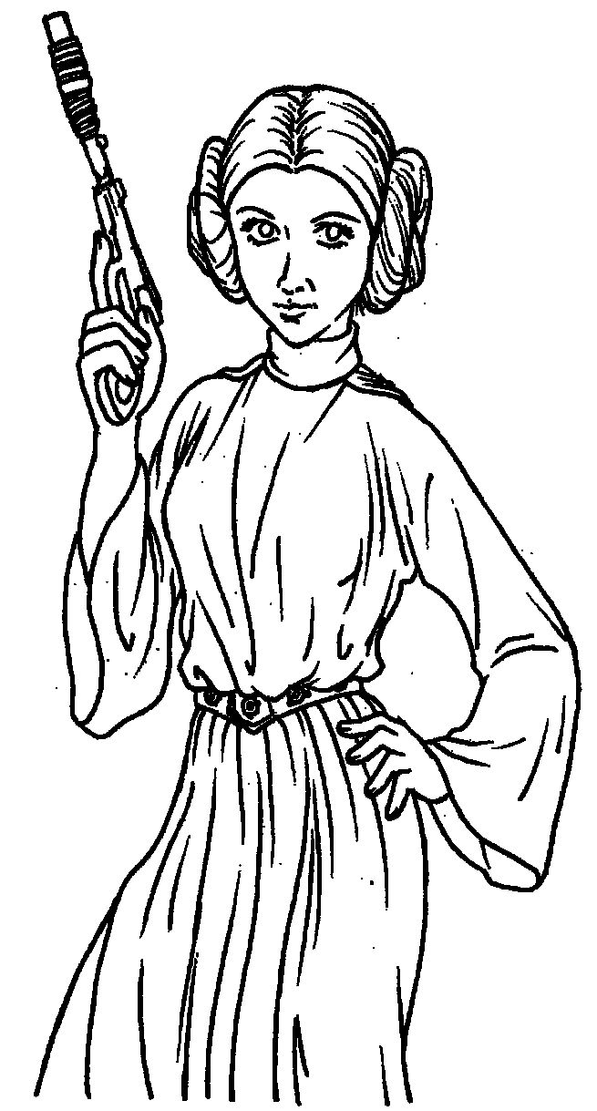 82 Princess Leia Coloring Pages Printable 40