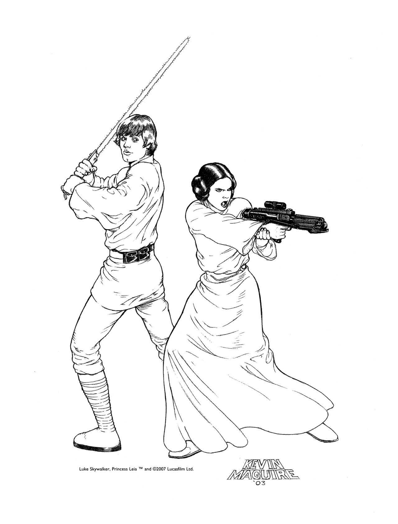 82 Princess Leia Coloring Pages Printable 41