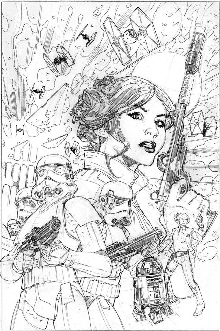 82 Princess Leia Coloring Pages Printable 42