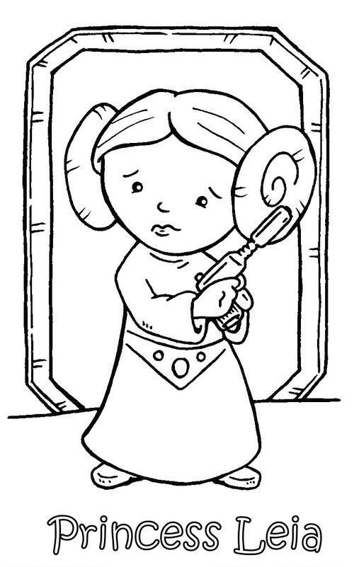 82 Princess Leia Coloring Pages Printable 44