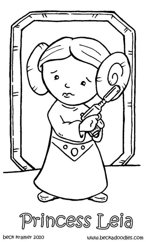 82 Princess Leia Coloring Pages Printable 50