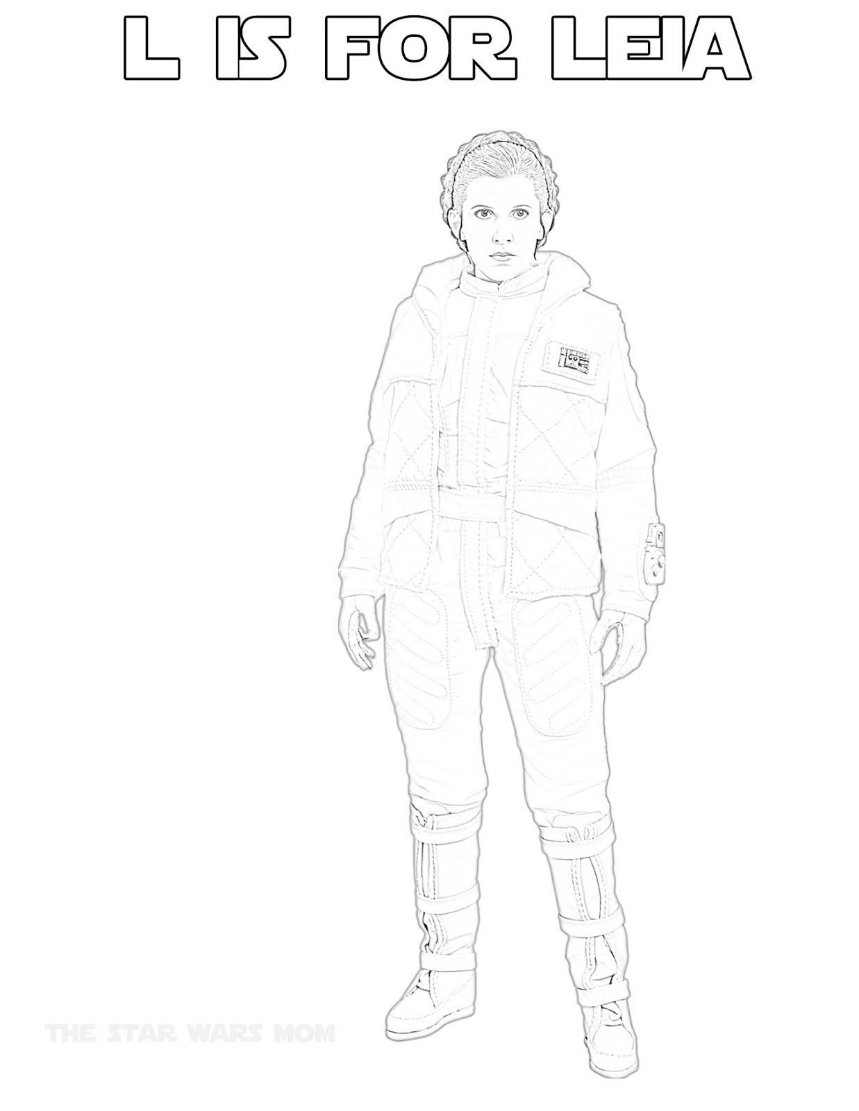 82 Princess Leia Coloring Pages Printable 53