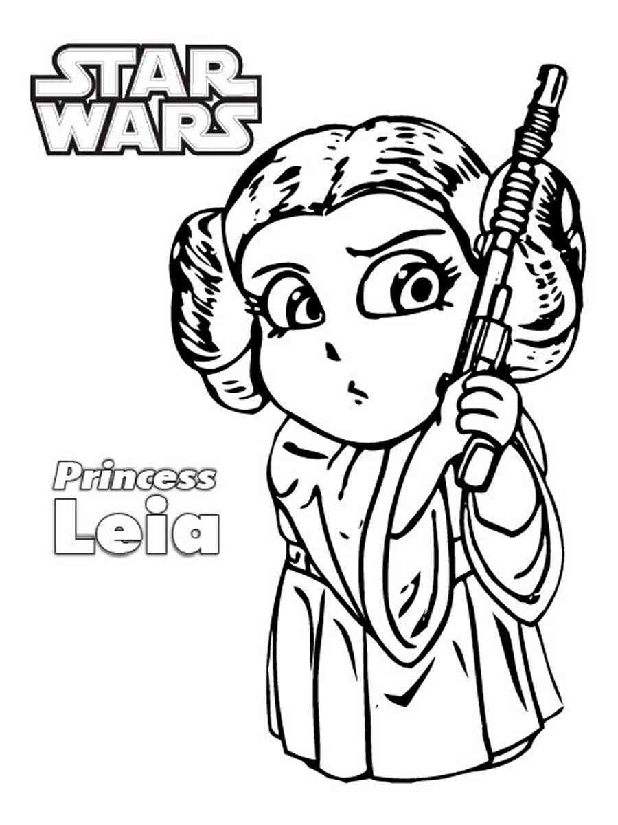 82 Princess Leia Coloring Pages Printable 56