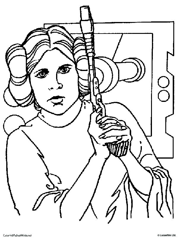 82 Princess Leia Coloring Pages Printable 57