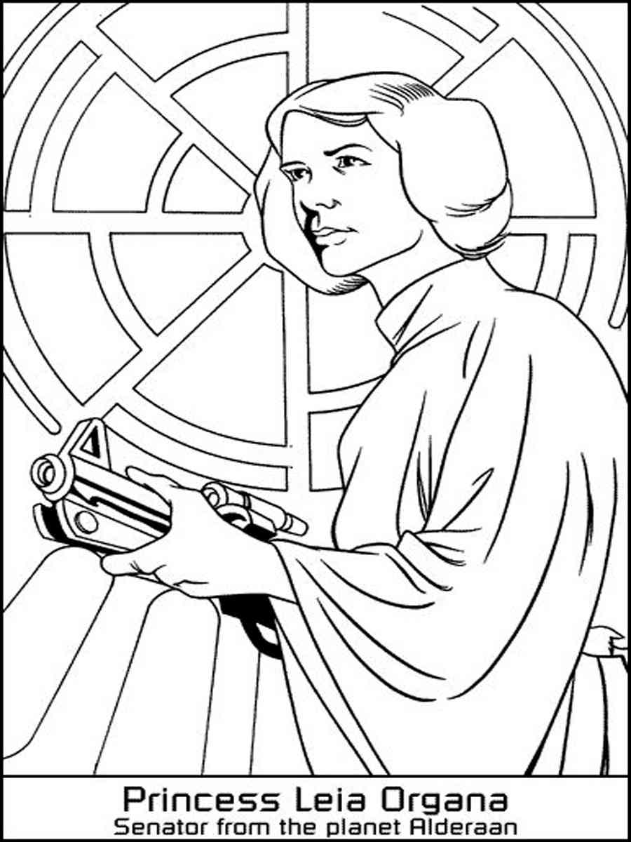 82 Princess Leia Coloring Pages Printable 73