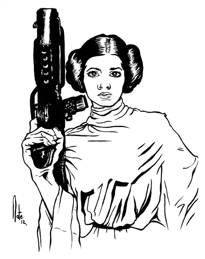 82 Princess Leia Coloring Pages Printable 76