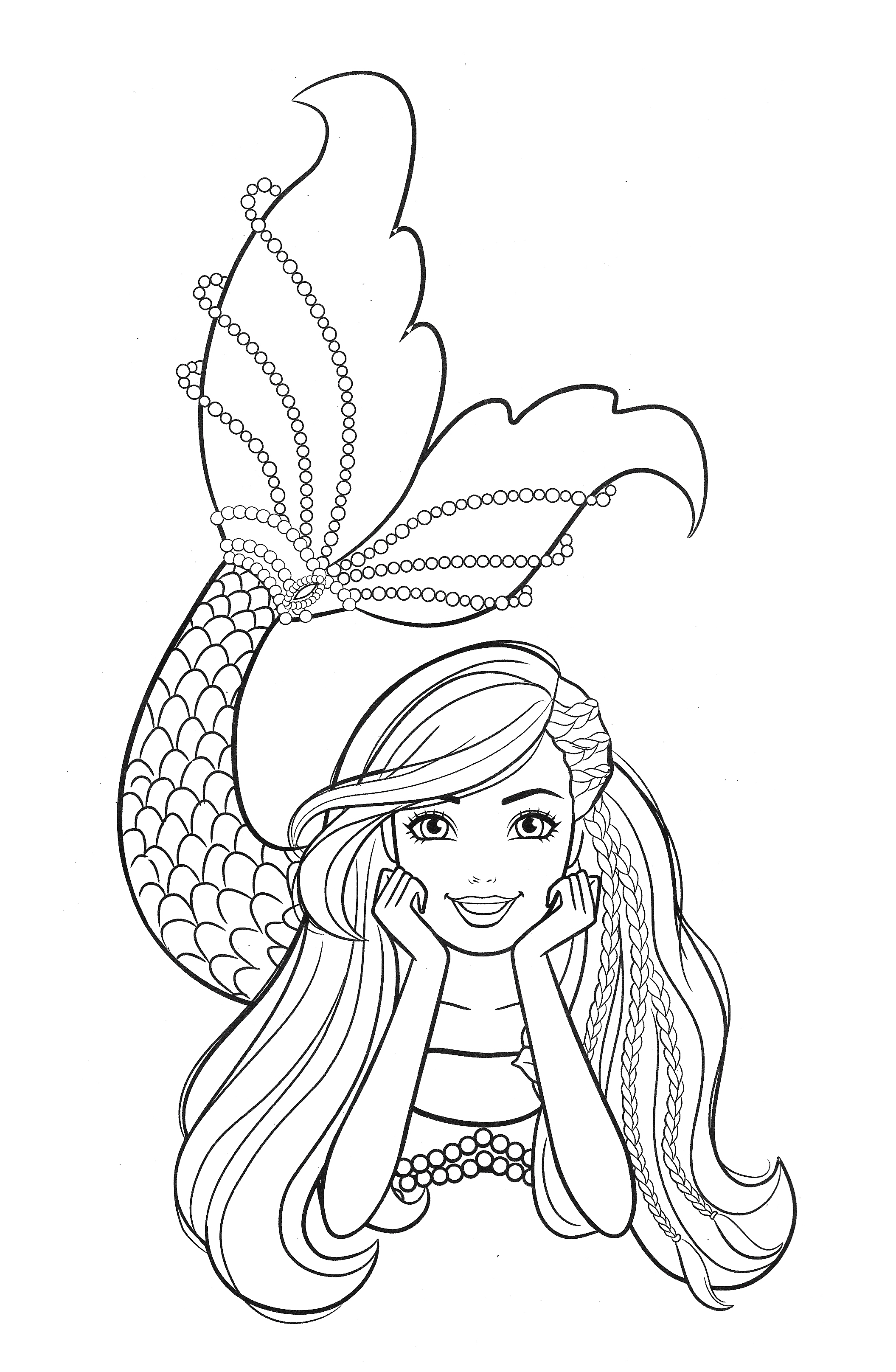 84 Barbie Mermaid Coloring Pages Printable 10