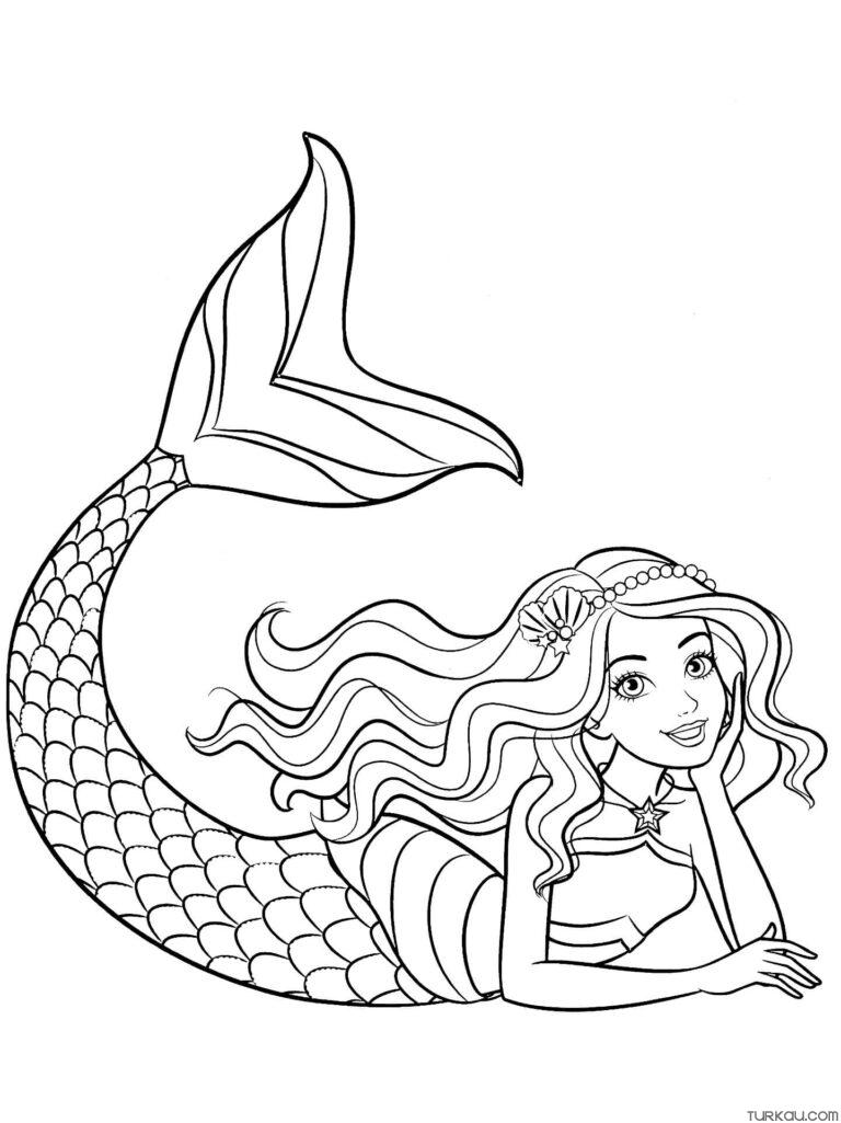 84 Barbie Mermaid Coloring Pages Printable 11