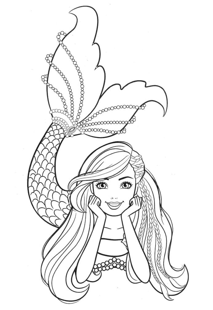 84 Barbie Mermaid Coloring Pages Printable 18