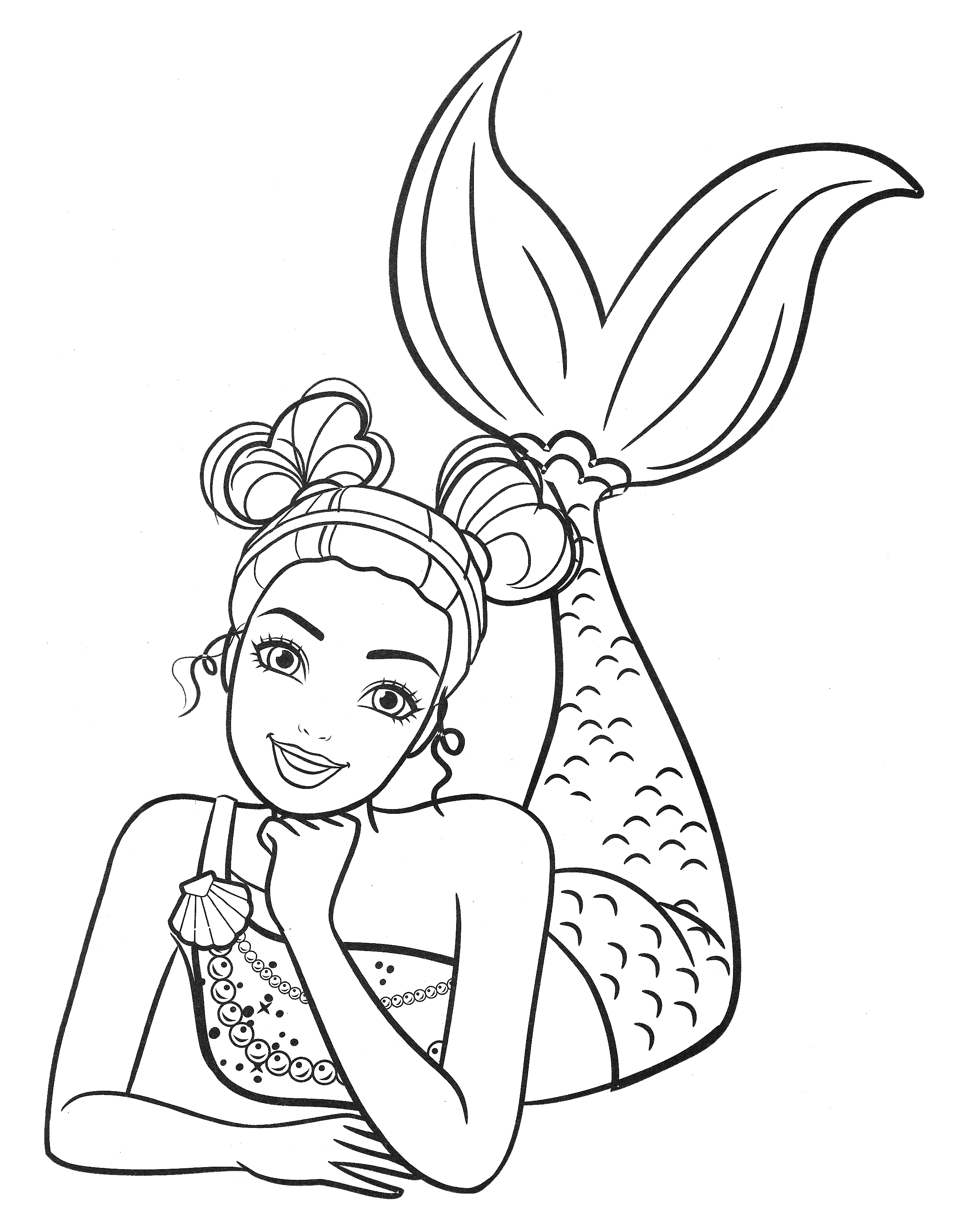 84 Barbie Mermaid Coloring Pages Printable 20