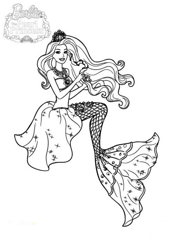 84 Barbie Mermaid Coloring Pages Printable 22