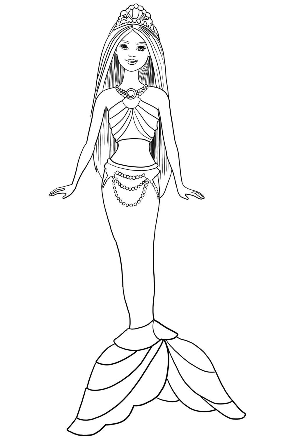 84 Barbie Mermaid Coloring Pages Printable 23