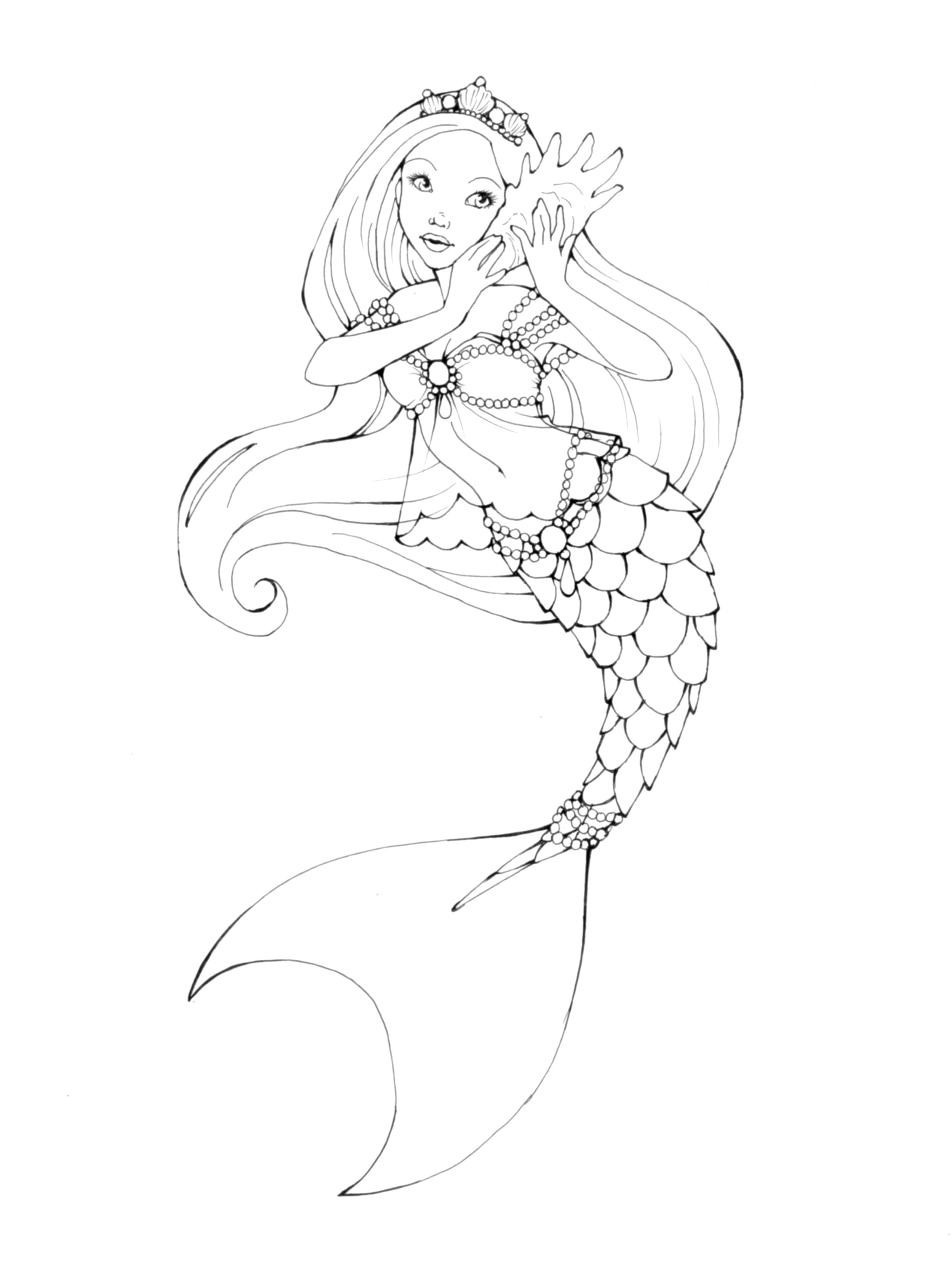 84 Barbie Mermaid Coloring Pages Printable 27