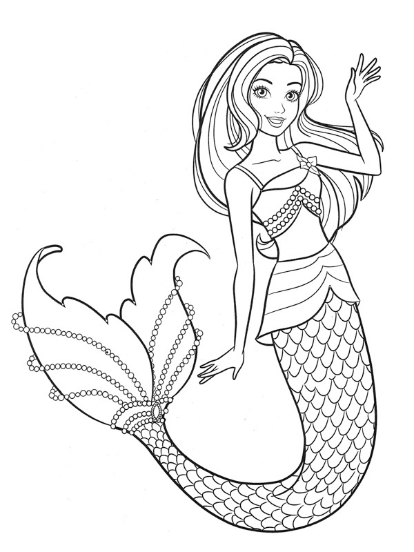 84 Barbie Mermaid Coloring Pages Printable 28