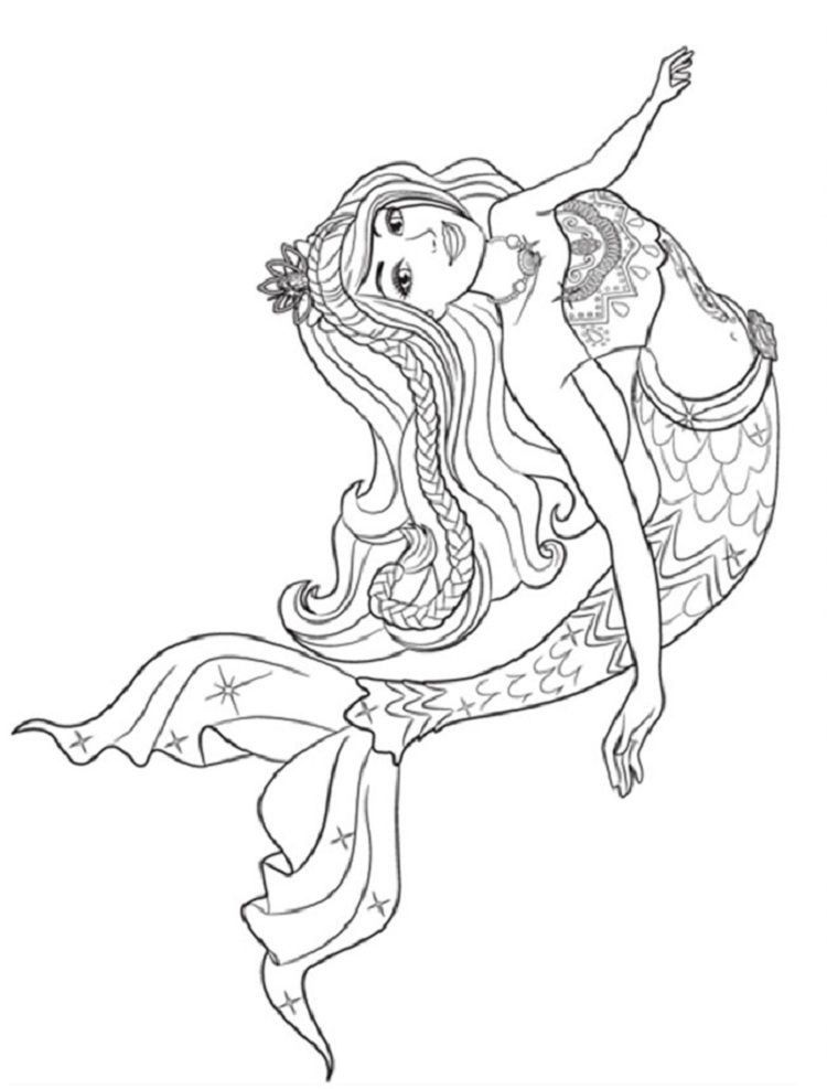 barbie mermaid coloring pages printable jpg