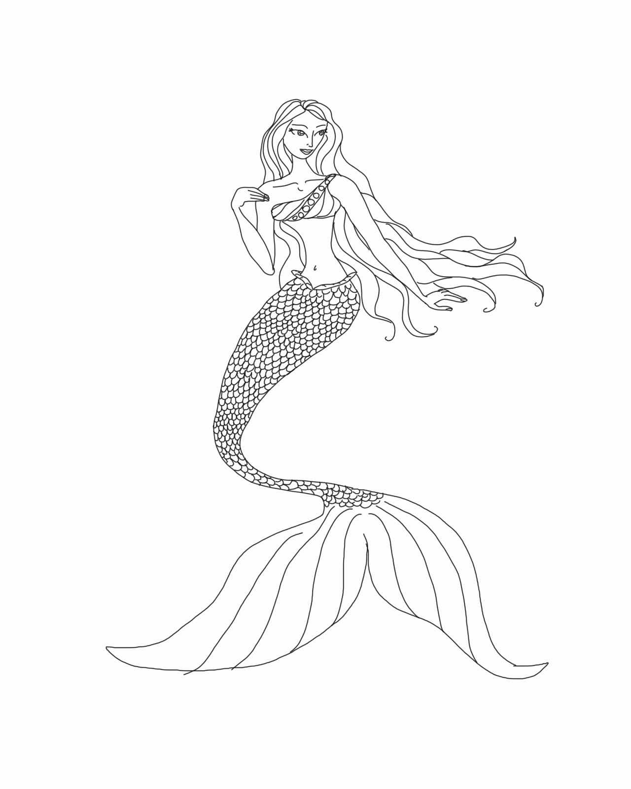 84 Barbie Mermaid Coloring Pages Printable 36