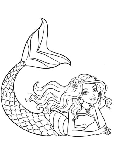 84 Barbie Mermaid Coloring Pages Printable 37