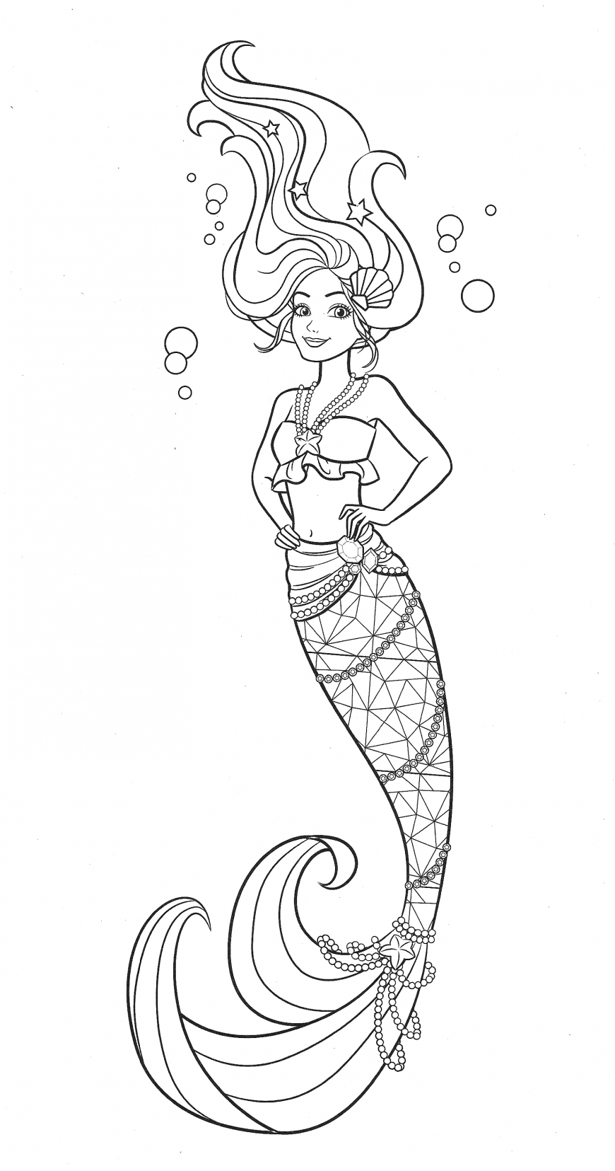 84 Barbie Mermaid Coloring Pages Printable 46