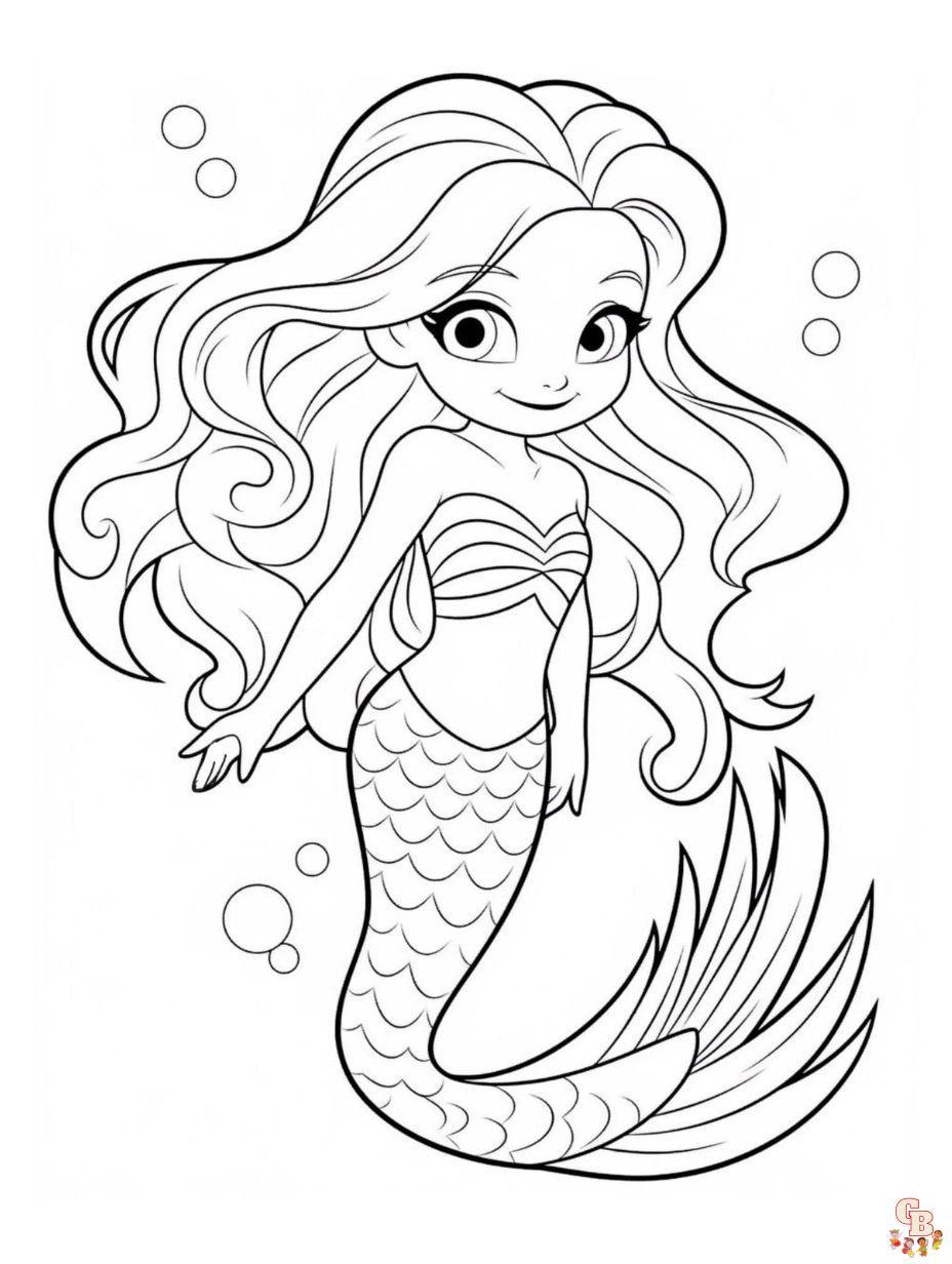 84 Barbie Mermaid Coloring Pages Printable 53