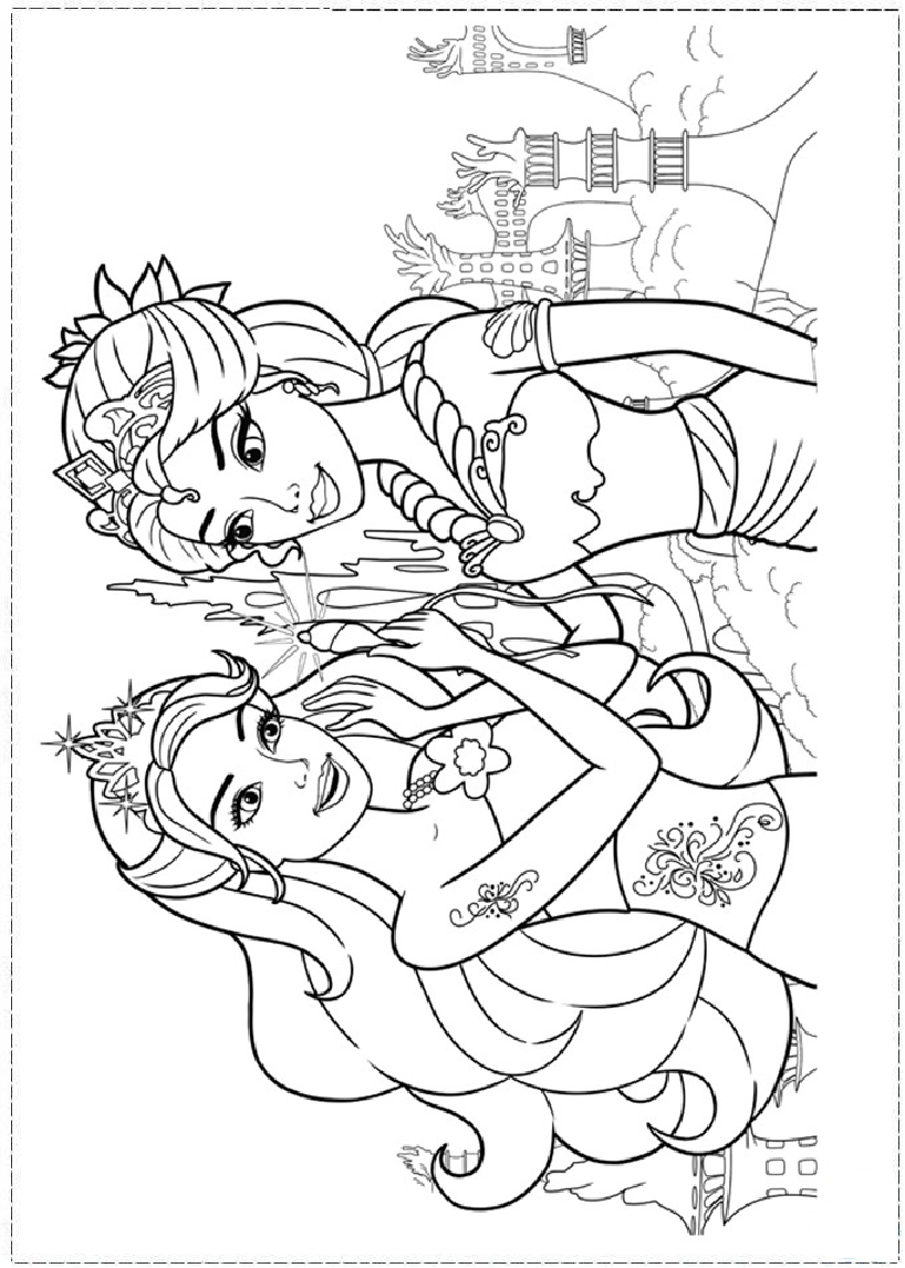 84 Barbie Mermaid Coloring Pages Printable 60