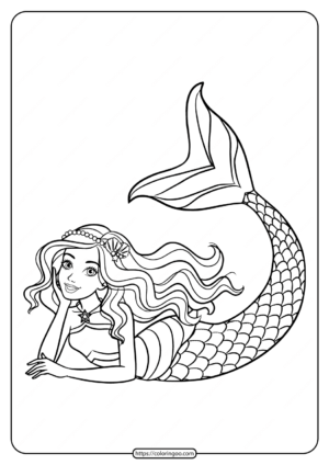 84 Barbie Mermaid Coloring Pages Printable 75